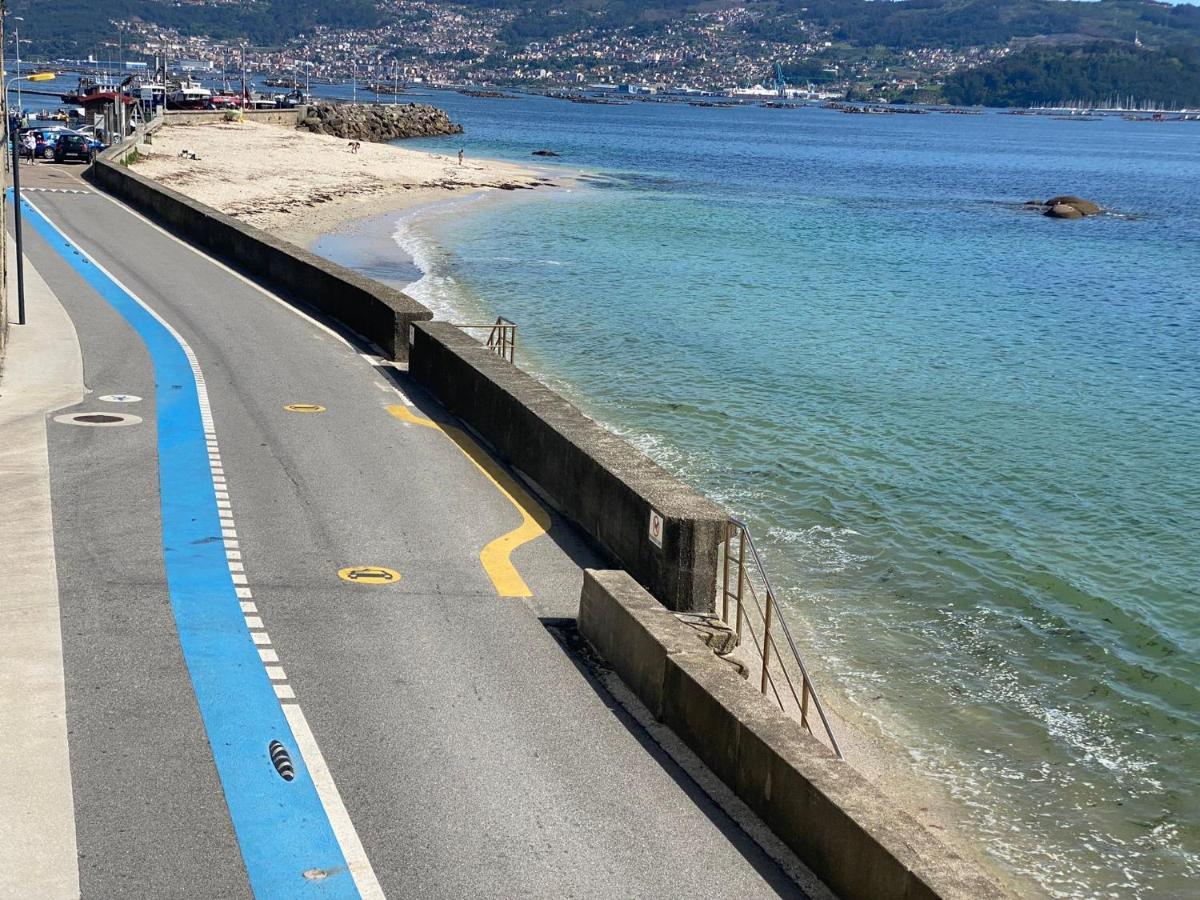 Mirador Do Mar, Encima De La Playa Lejlighed Moaña Eksteriør billede